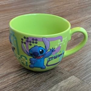 Rare Disney Store Classics Lilo & Stitch Coffee Green Mug Retired Design
